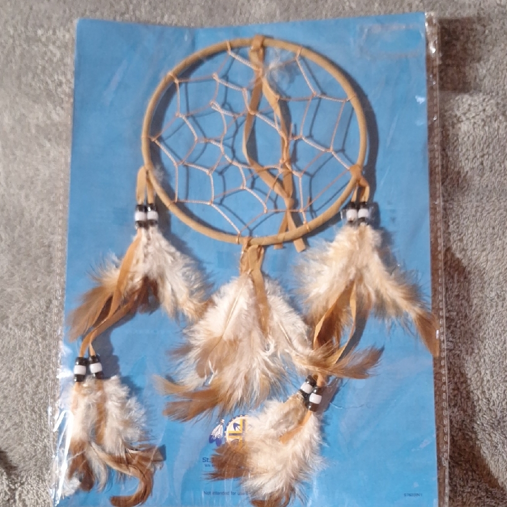 NWT Brown Feather Dreamcatcher Wall Decor